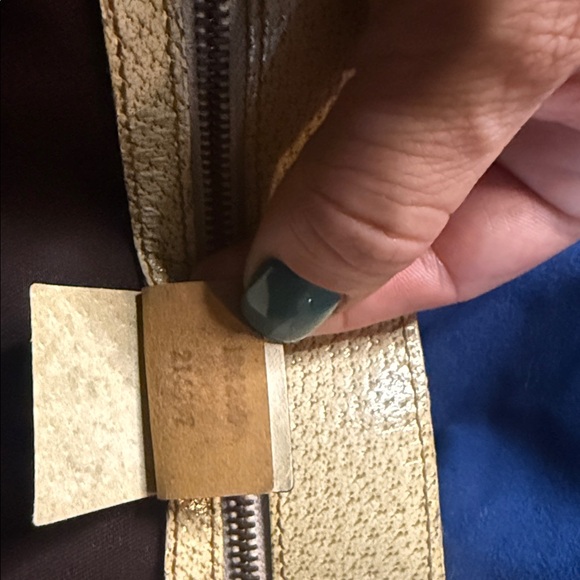 Auth Gucci GG Canvas x Leather Beige x Ivory 124260 214397 Tote Bag NS100248 - Picture 9 of 11